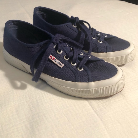 Superga Navy Canvas Sneakers - Picture 4 of 15